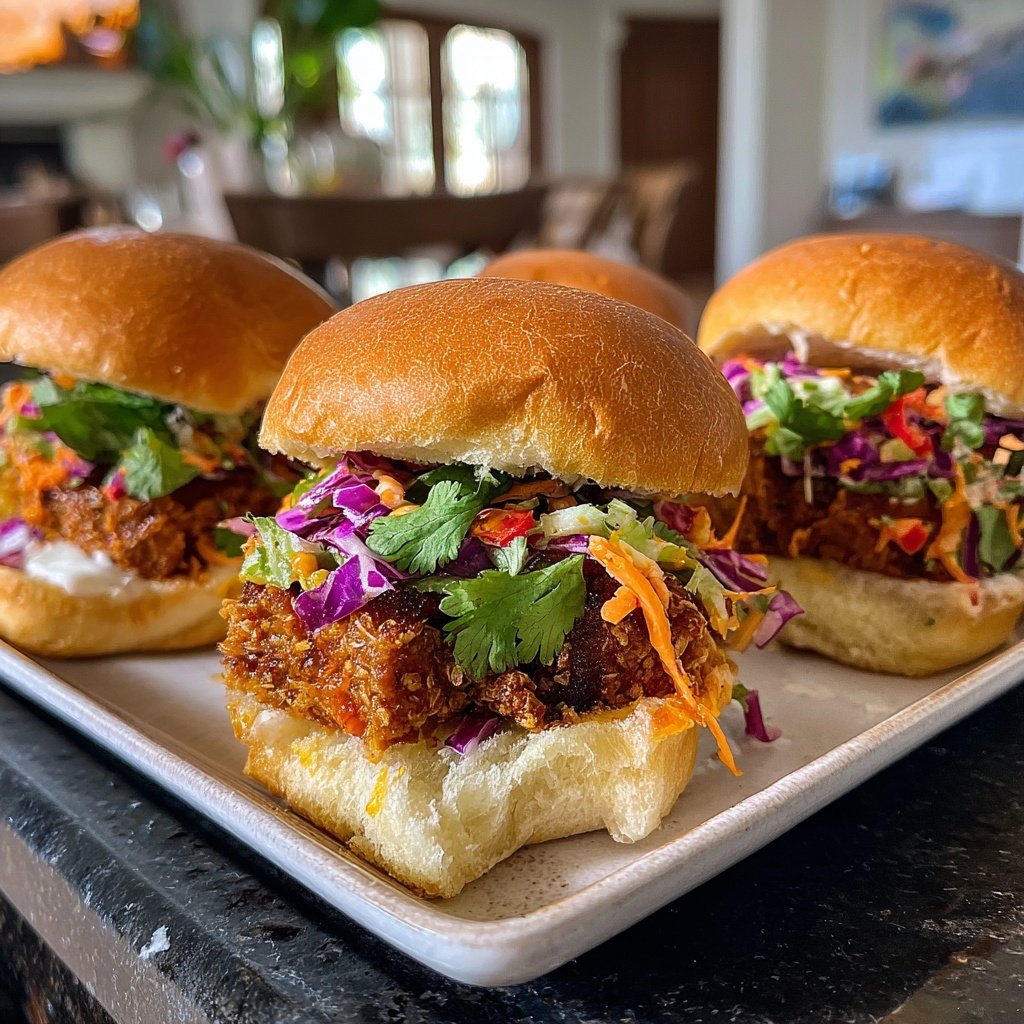 Sliders with Crispy Tofu