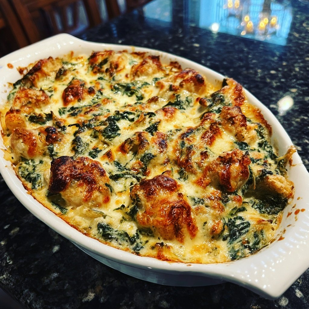 Creamy Spinach Chicken Bake