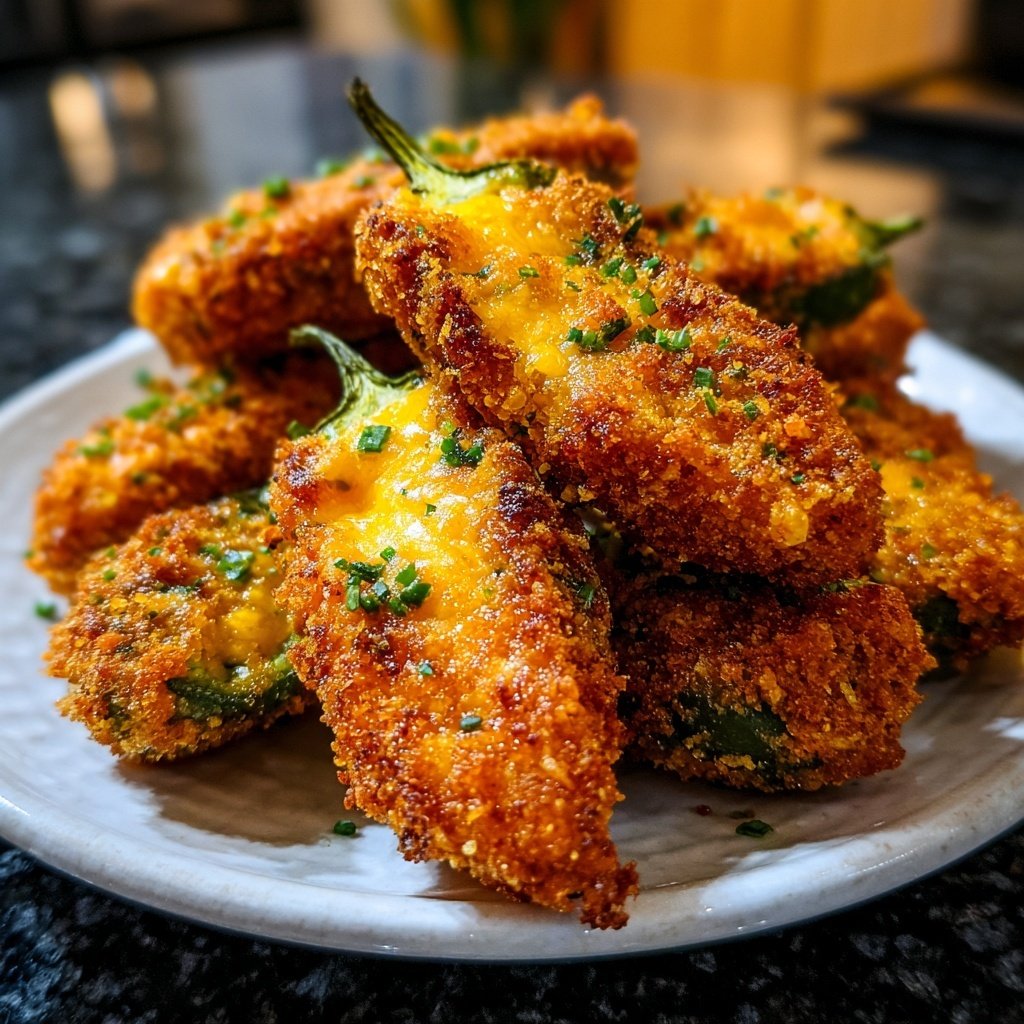Jalapeno Poppers with Cheddar Filling