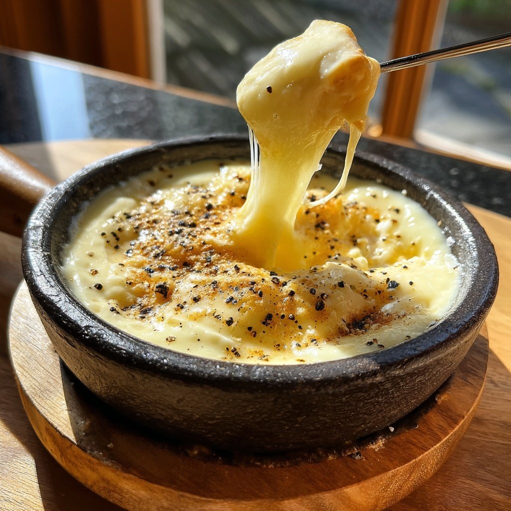 Fondue with Fontina and Black Pepper