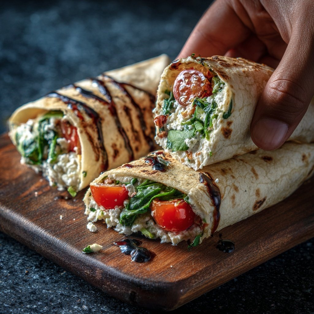 High Protein Cottage Cheese Wrap