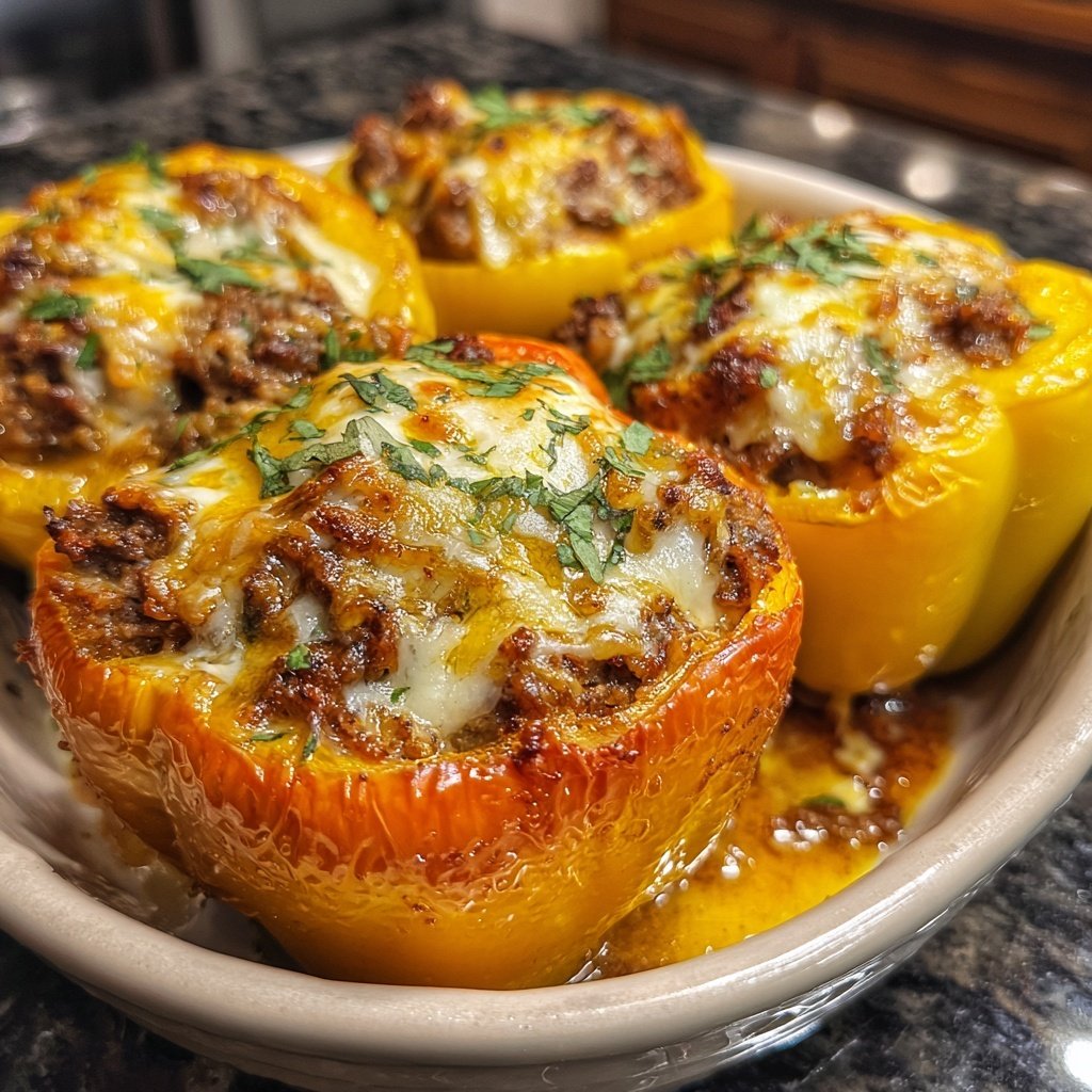 Ground Beef Stuffed Peppers