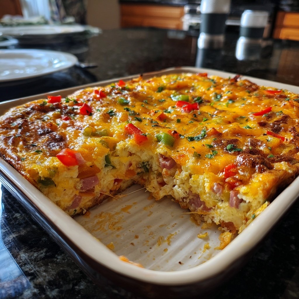 Breakfast Casserole With Eggs And Cheese