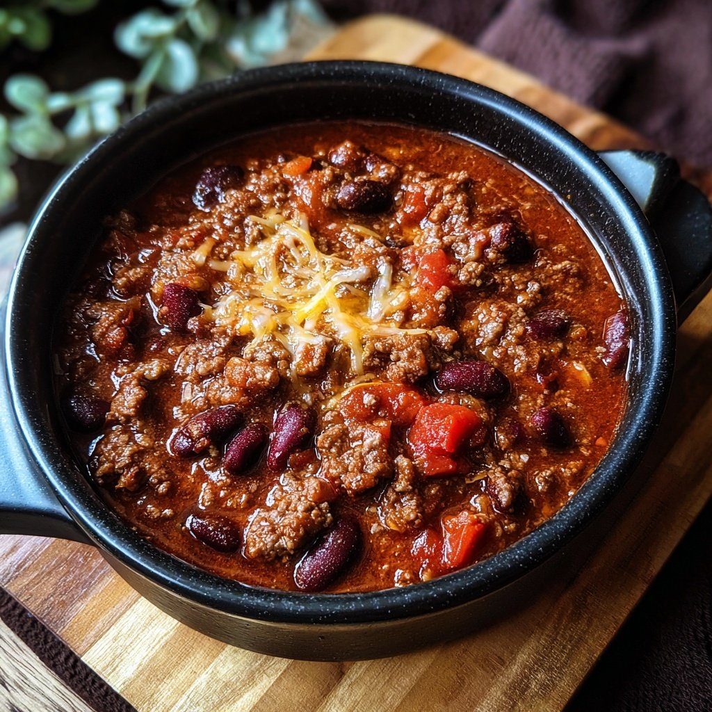 Ground Beef and Bean Chili