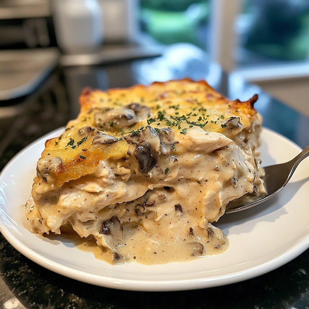 Creamy French Style Chicken Casserole a la Normande