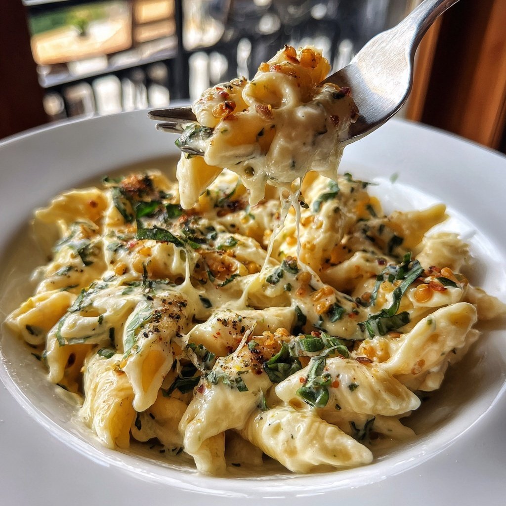 Creamy Lemon Lentil Pasta