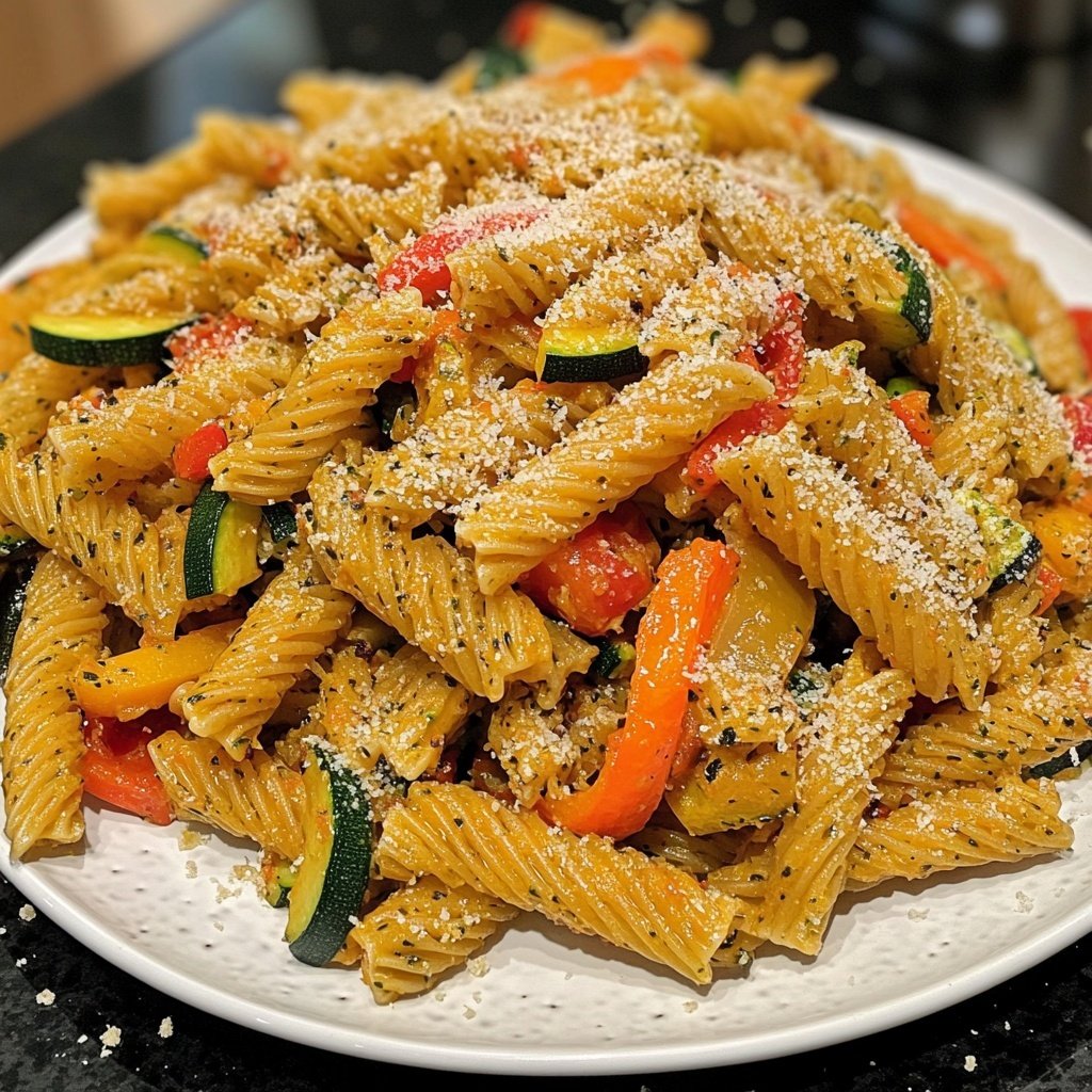 Valentine Dinner Roasted Veggie Pasta